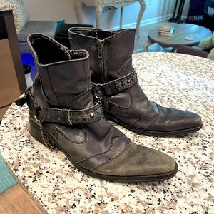Steve madden zipper cowboy Boots size mens 10